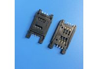 全塑SIM卡座掀盖式有柱/无柱