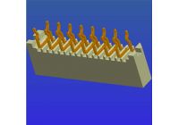 1.0mm间距B型单面接直针无锁式FPC