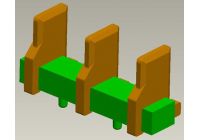 4.3H 4.5H 5.3H 刀片式电池座（0.5 0.6厚，有柱 无柱）