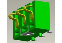 4.5H 5.0H 5.5H 6.0H 3.0PITCH 3PIN侧压式电池座（有柱 无柱）