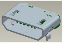 MICRO USB 5PIN PH 0.65mm H 2.50mm 2SMT+2DIP TYPE WITHOUT POST