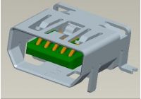 MINI USB 10P PH 0.40mm H 3.70mm L 8.80mm SMT TYPE